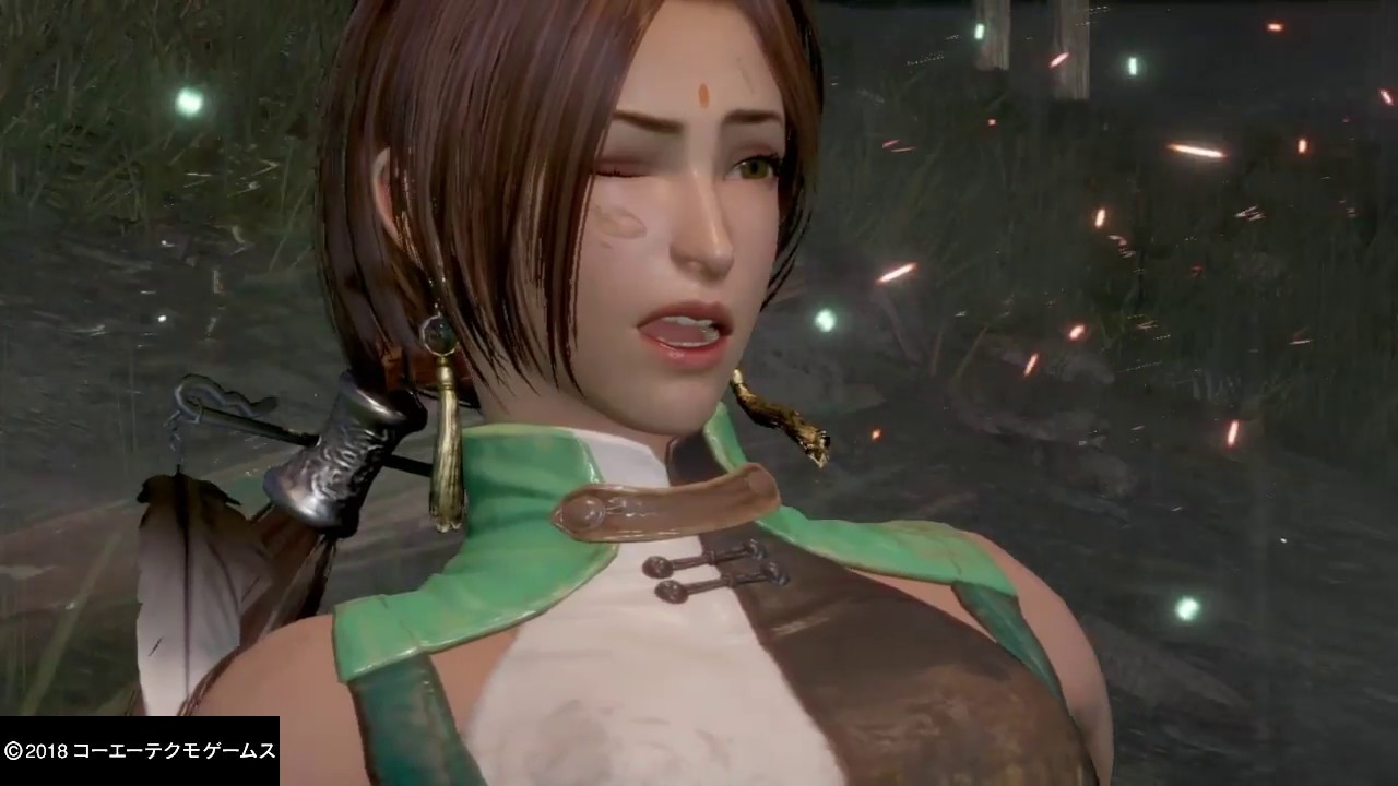 『リョナ』韓当に抱きつかれてる、泥水汚れ【月英】（静止画）