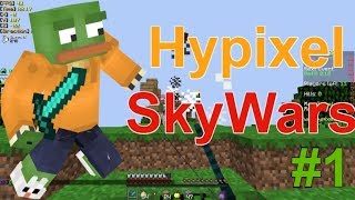 【マインクラフト】インキャリーのスカイウォーズ #1 「録画すると勝てる人」【Hypixel】