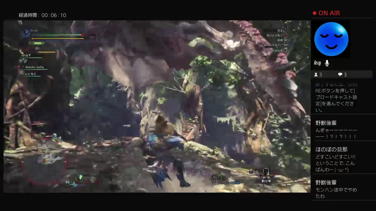 どすこいウイルスのモンスターハンターワールド 脳筋カジュアルライブ配信