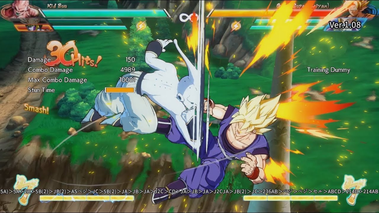 【DBFZ】魔人ブウ（純粋）003【ドラゴンボールファイターズ】100% combo