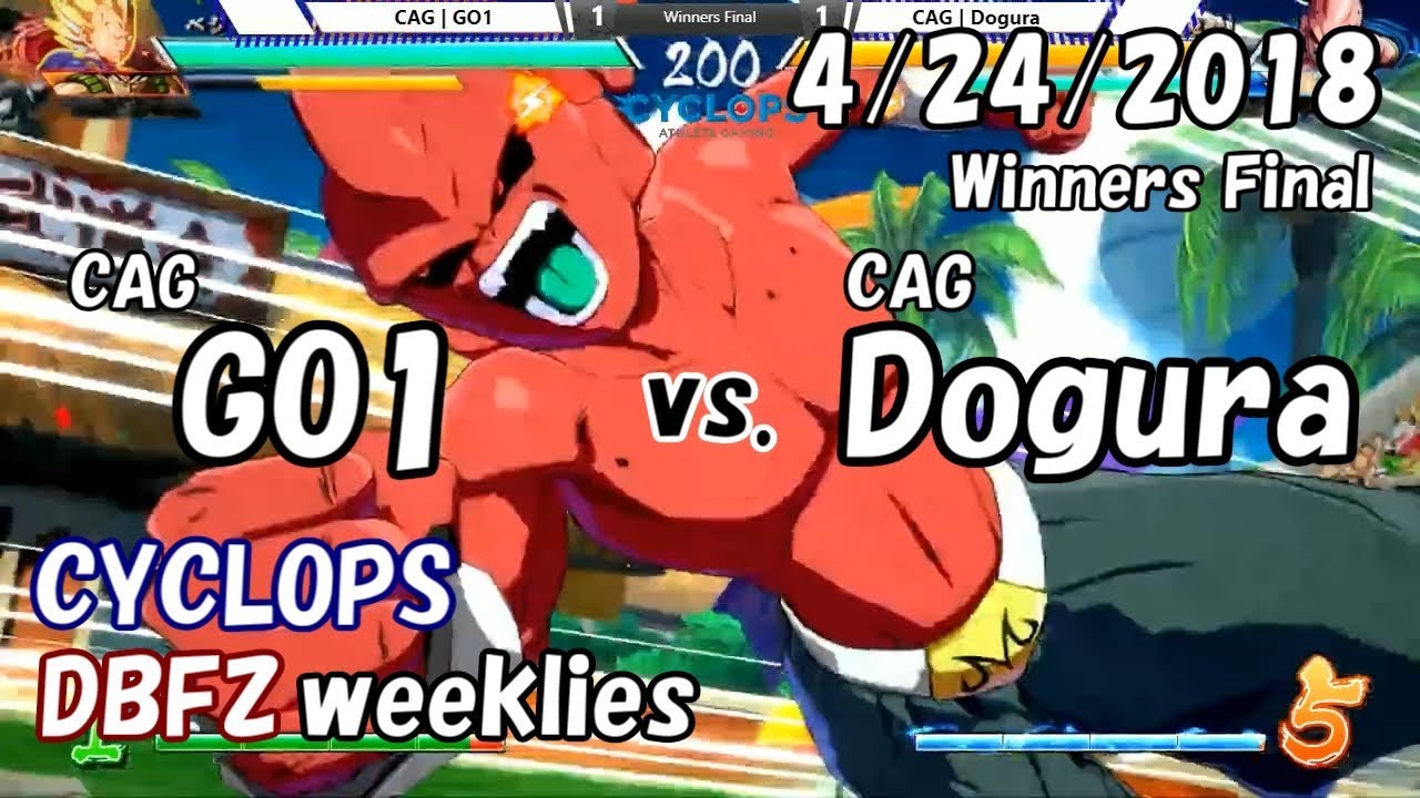 【DBFZ】ドラゴンボールファイターズ対戦会 in CYCLOPS WF CAG|GO1 vs. CAG|どぐら 2018/4/24