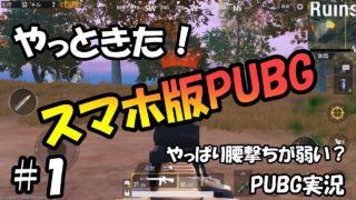 【実況】ついにスマホ版PUBGが登場！！早速プレイしてみた！【スマホ版PUBG】