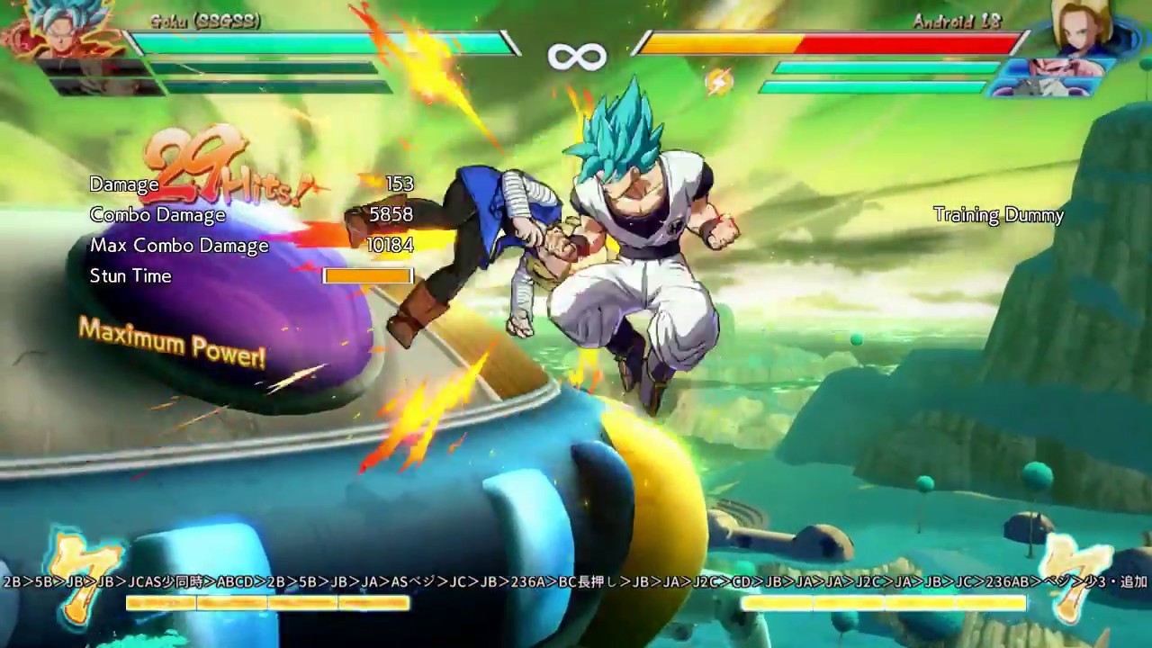 【DBFZ】悟空SSGSS003【ドラゴンボールファイターズ】100% combo