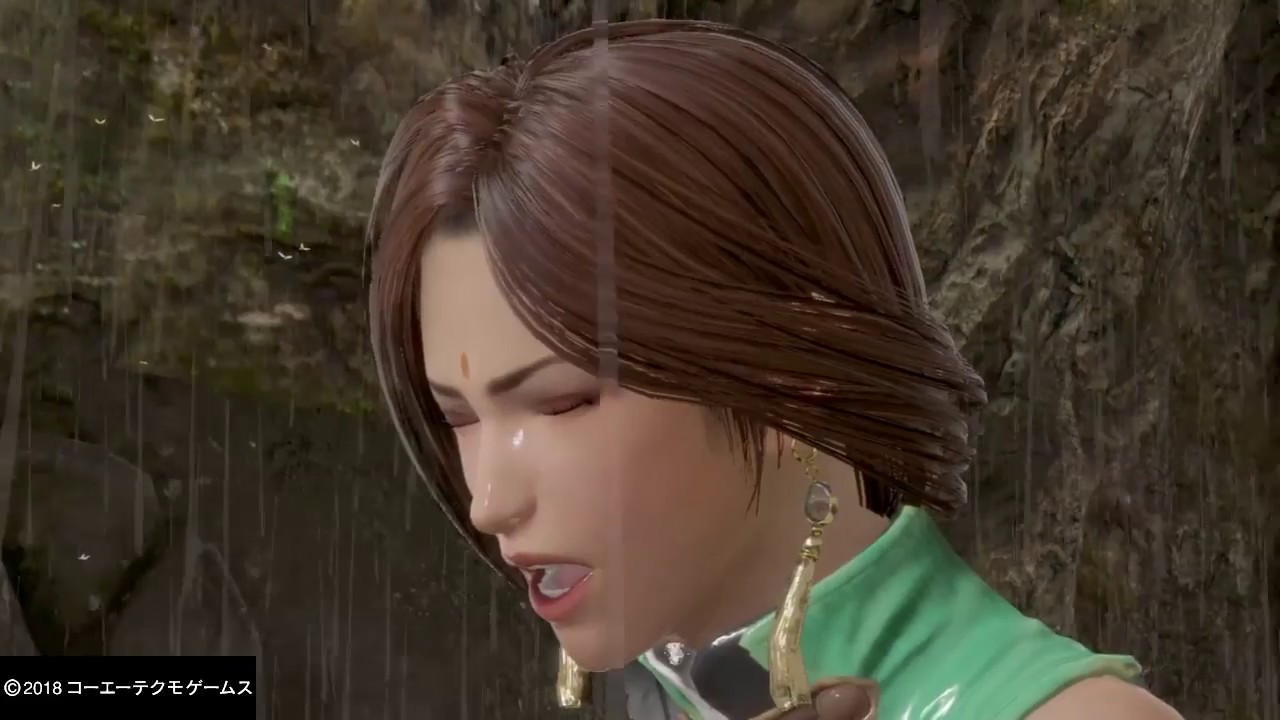 『リョナ』張春華にお仕置きされてる［立て膝 脱力状態］の、水濡れ【月英】（静止画）