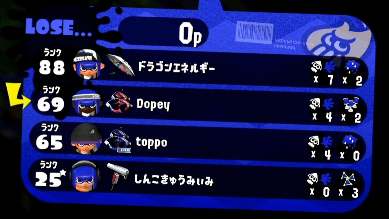 羅生門の民 0キル - スプラトゥーン2 -