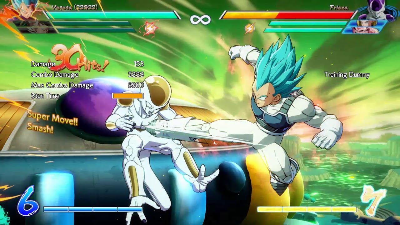 【DBFZ】ベジータSSGSS001【ドラゴンボールファイターズ】100% combo
