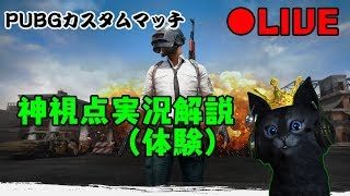 🔴Live＠PUBGカスタムマッチ神視点実況　PUBG_LIFE カスタムマッチ【実況配信】