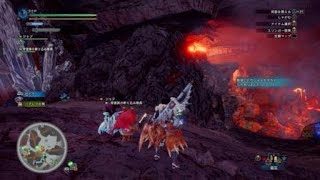 ネルギガンテVSクシャルダオラ　縄張り争いその①モンスターハンター：ワールド