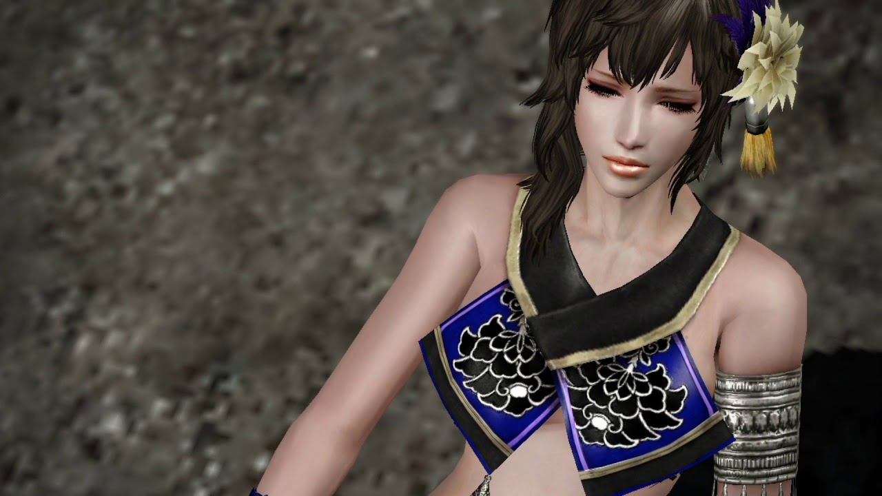 三國無双６empires 可愛いへそ出し女の子　王異　リョナ　ryona