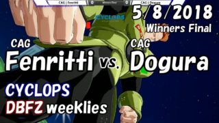 【DBFZ】ドラゴンボールファイターズ対戦会 in CYCLOPS WF CAG|フェンリっち vs. CAG|どぐら 2018/5/8