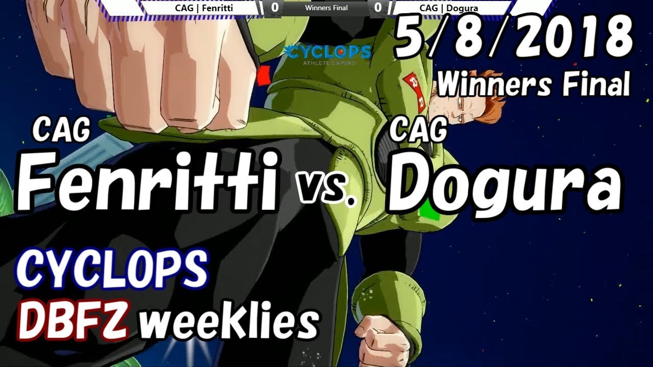 【DBFZ】ドラゴンボールファイターズ対戦会 in CYCLOPS WF CAG|フェンリっち vs. CAG|どぐら 2018/5/8