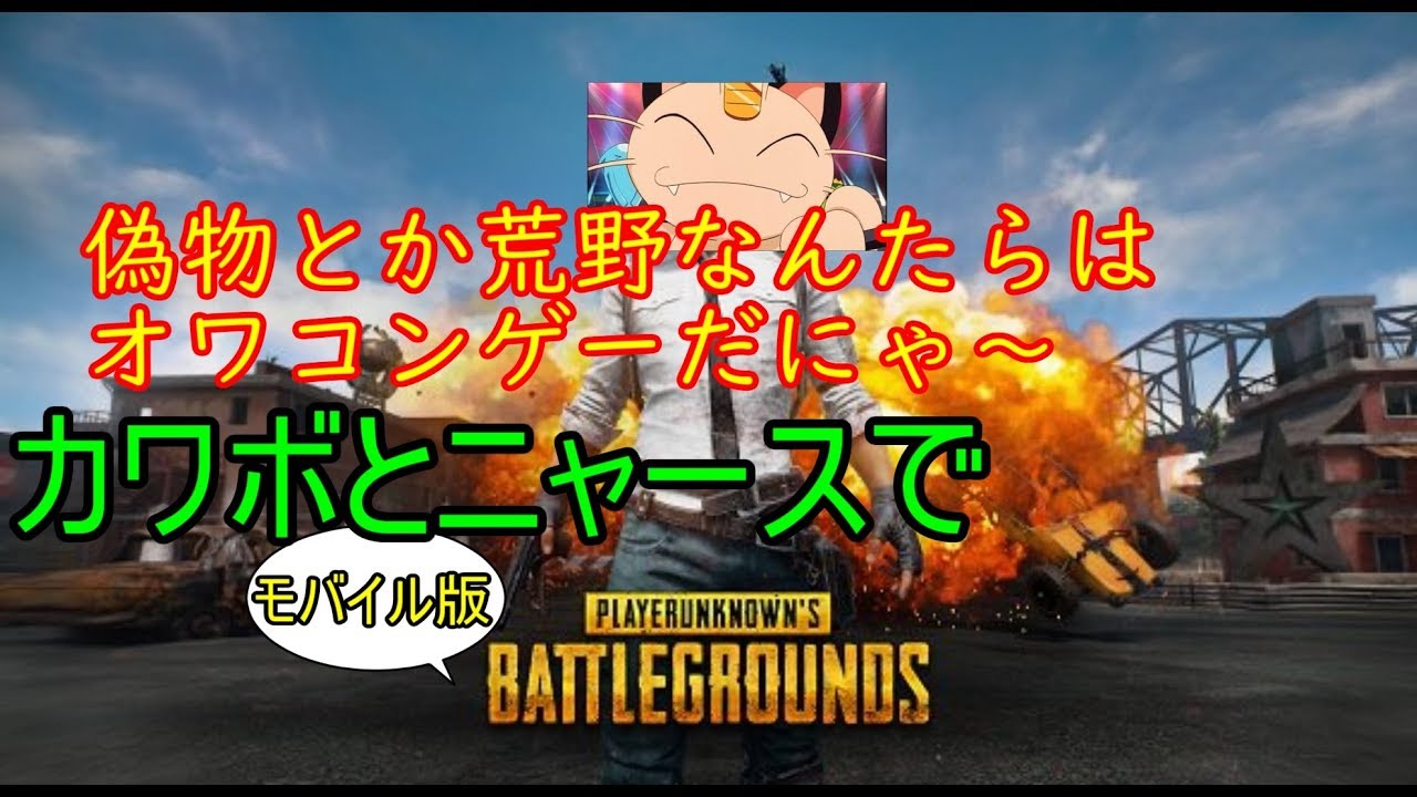 [PUBGモバイル版]　これで荒野行動もおわりだにゃ～実況