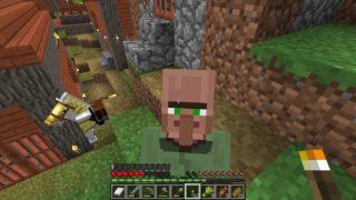 【ミケクラ第4話】ミケのマインクラフトプチ実況【1.6倍速】村を発展させたい