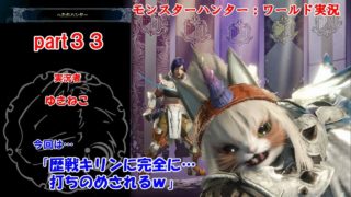 モンスターハンター：ワールド【MHW】part３３【ゆきねこ】