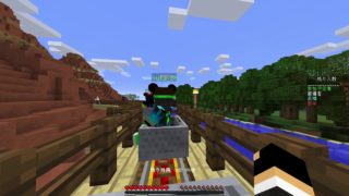 マインクラフトでディズニーに行って見た