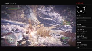 モンスターハンターワールドHR９　レイギエナの氷属性武器を作る配信