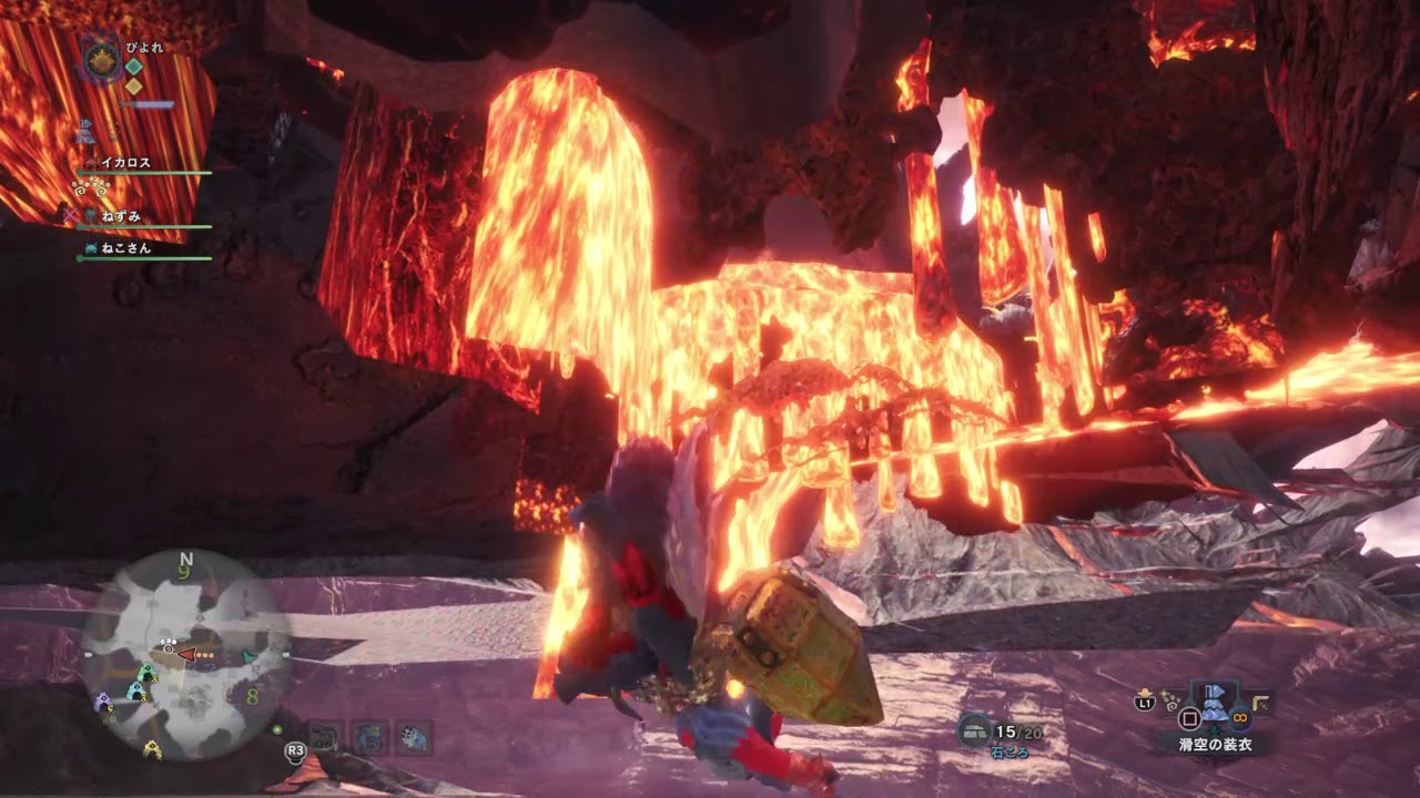 モンスターハンター：ワールド永遠に落ち続ける