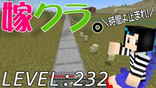 【マインクラフト】嫁がマイクラ始めました。232「時間が止まる距離を調べる」