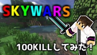 【マインクラフト】100本目の動画で100KILLしてみた！【声なし】