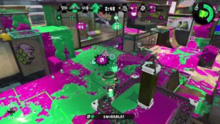 スプラトゥーン２　ジェットスイーパー　A+　1620　ガチヤグラ　アロワナモール