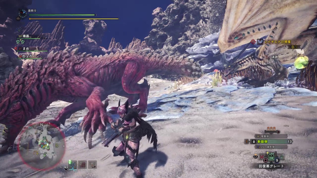 画面を犠牲にしたモンスターハンター：ワールド母とやったぞー