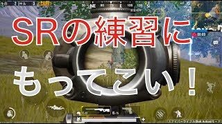 【PUBG M日本版実況】スナイパー特訓モードが面白すぎたwwSRの練習にもってこい！w【スマホ版PUBG Mobile】