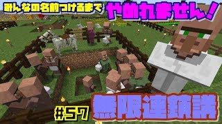 【マインクラフト】#57  みんなの名前つけるまでやめれまてん！コメ読み３０％