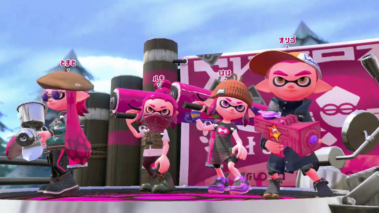 スプラトゥーン2（れいら、おりご、てんてん（りんごちゃん）ｰ180529