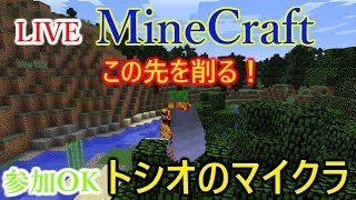 【マインクラフト】城の周りの土木工事！【ライブ－トシオのマルチ、マイクラ】