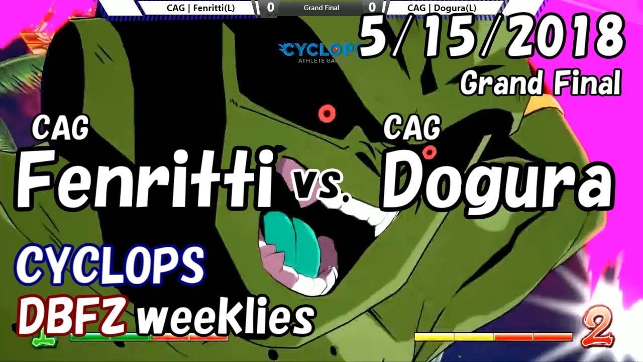 【DBFZ】ドラゴンボールファイターズ対戦会 in CYCLOPS GF CAG|フェンリっち vs. CAG|どぐら 2018/5/15