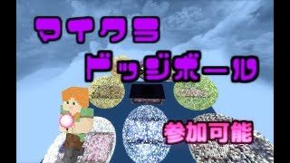 【マインクラフト】逃げろ!投げろ!マイクラドッジボール!!【参加は説明欄】
