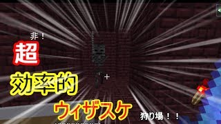 【マインクラフト】ミントのマイクラ日記　20話　ウィザスケの頭３個目ゲット！
