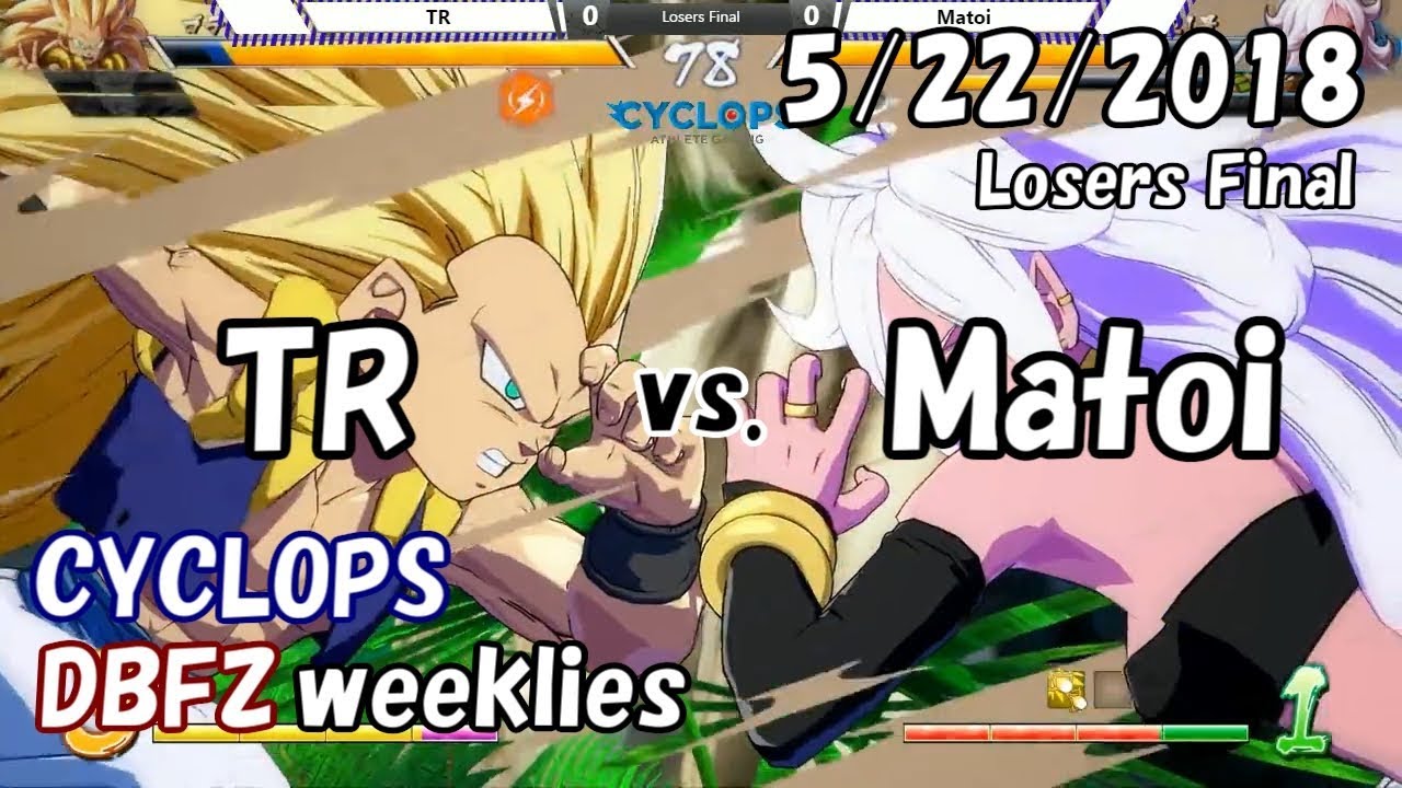 【DBFZ】ドラゴンボールファイターズ対戦会 in CYCLOPS LF TR vs. マトイ 2018/5/22