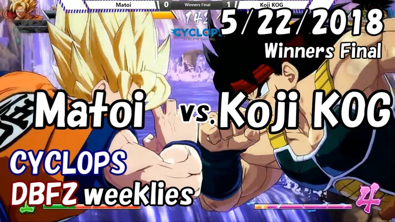 【DBFZ】ドラゴンボールファイターズ対戦会 in CYCLOPS WF マトイ vs. 小路 KOG 2018/5/22