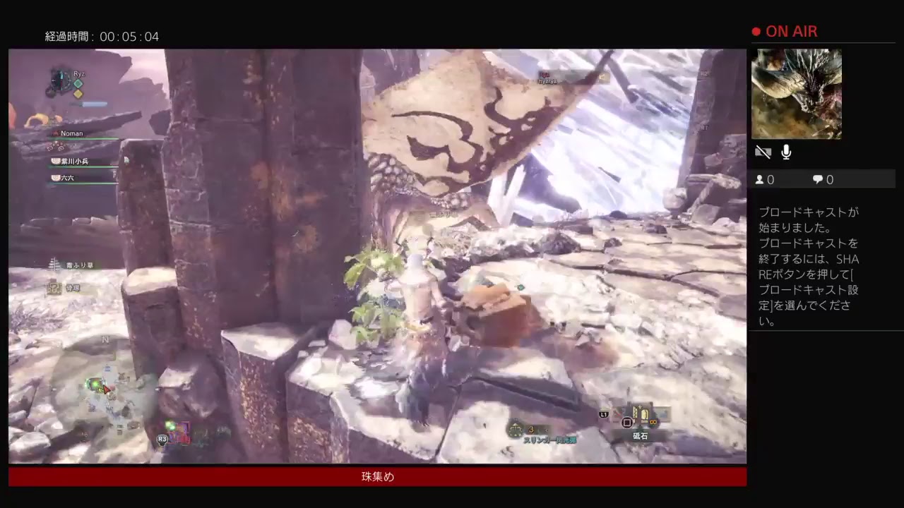 ［MHW］　攻撃珠を求めて　(マルチ)　ハンマー：双剣　［モンスターハンターワールド］