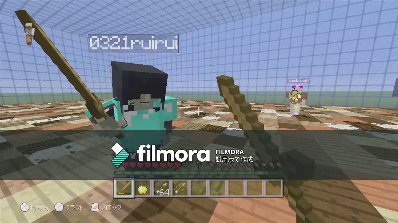 マインクラフトフレンドさんとガチャPVPをやってみた‼︎