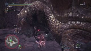 モンスターハンター：ワールド（MHW)「リオレウス亜種などの狩猟（調査クエスト）」_大剣ソロ（オトモ一緒）_07'50