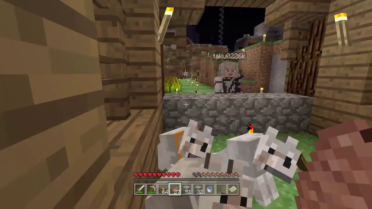 久しぶりの　マインクラフト