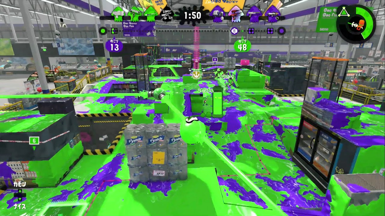 【スプラトゥーン２】　ガチヤグラ　A-　ザトウマーケット　スプラチャージャー