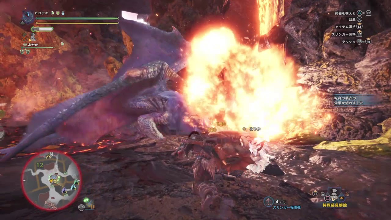 モンスターハンター：ワールド　歴戦ナナ・テスカトリ　ソロ　ハンマー　5分49秒