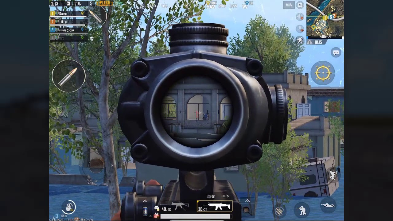 PUBGモバイル　ドン勝　野良スクワッド（実況なし）