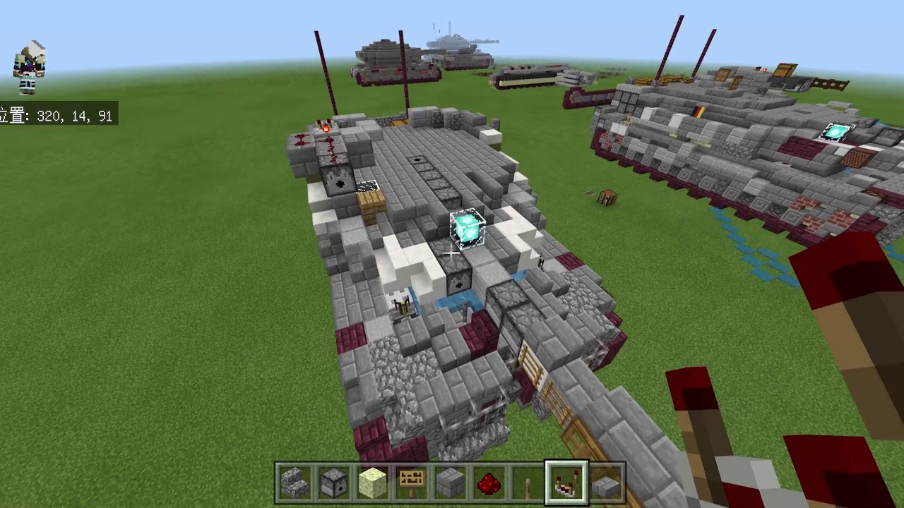 マインクラフト今まで作った戦車紹介！！