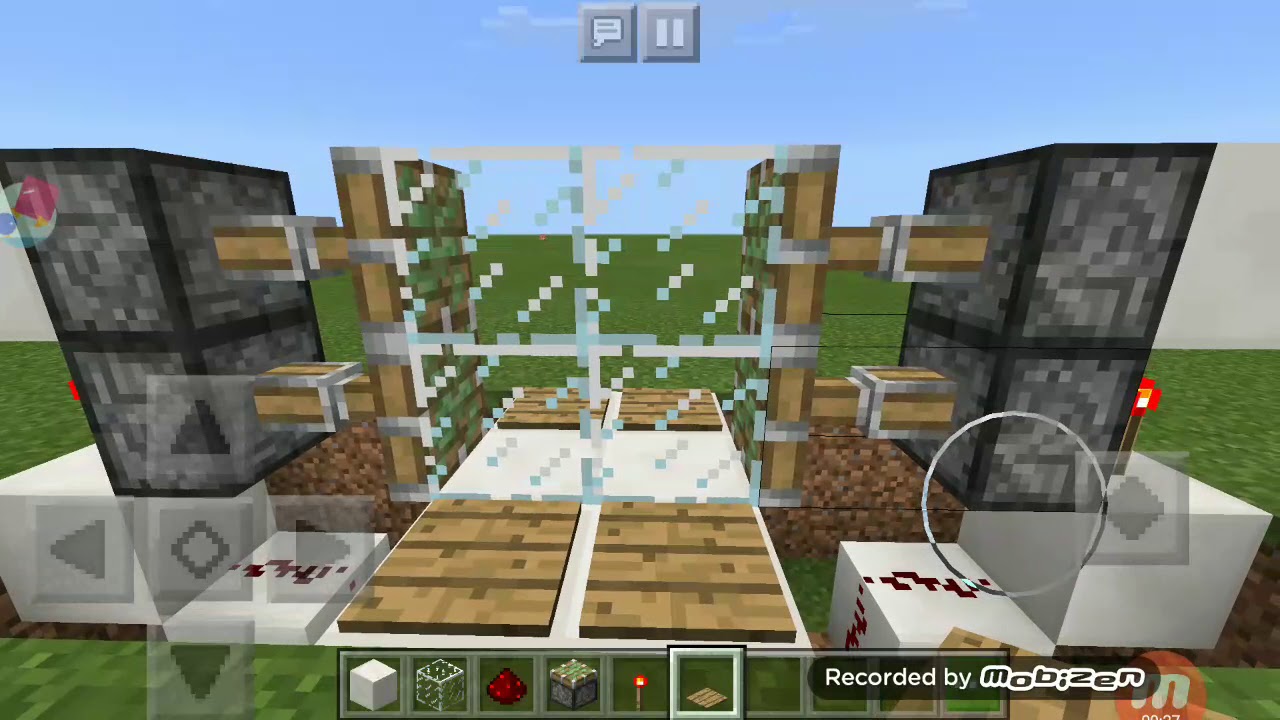 自動ドアの作り方を説明してみた【マインクラフト】