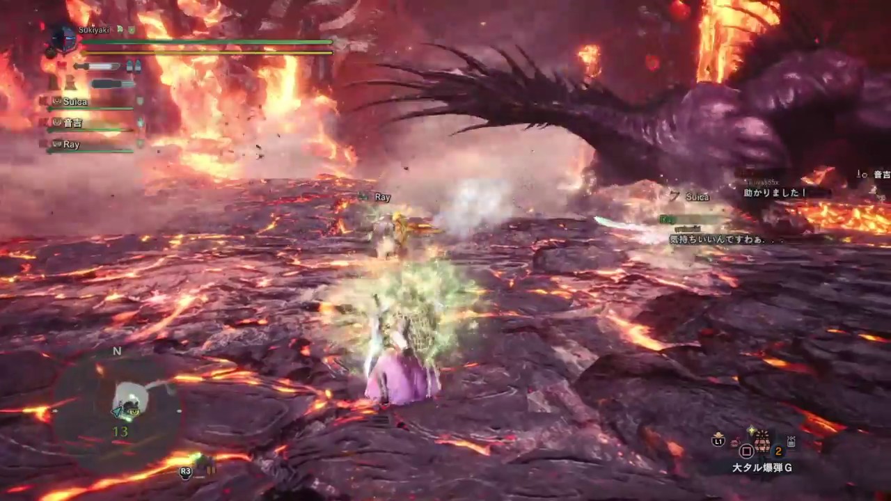 モンスターハンター：ワールド_極ベヒーモス討滅戦 野良救難で初クリア