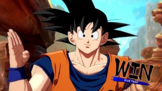 ドラゴンボール ファイターズ　世界１位悟空（黒髪）　ＶＳ地球人オールスター　界王拳からの操気弾コンボ