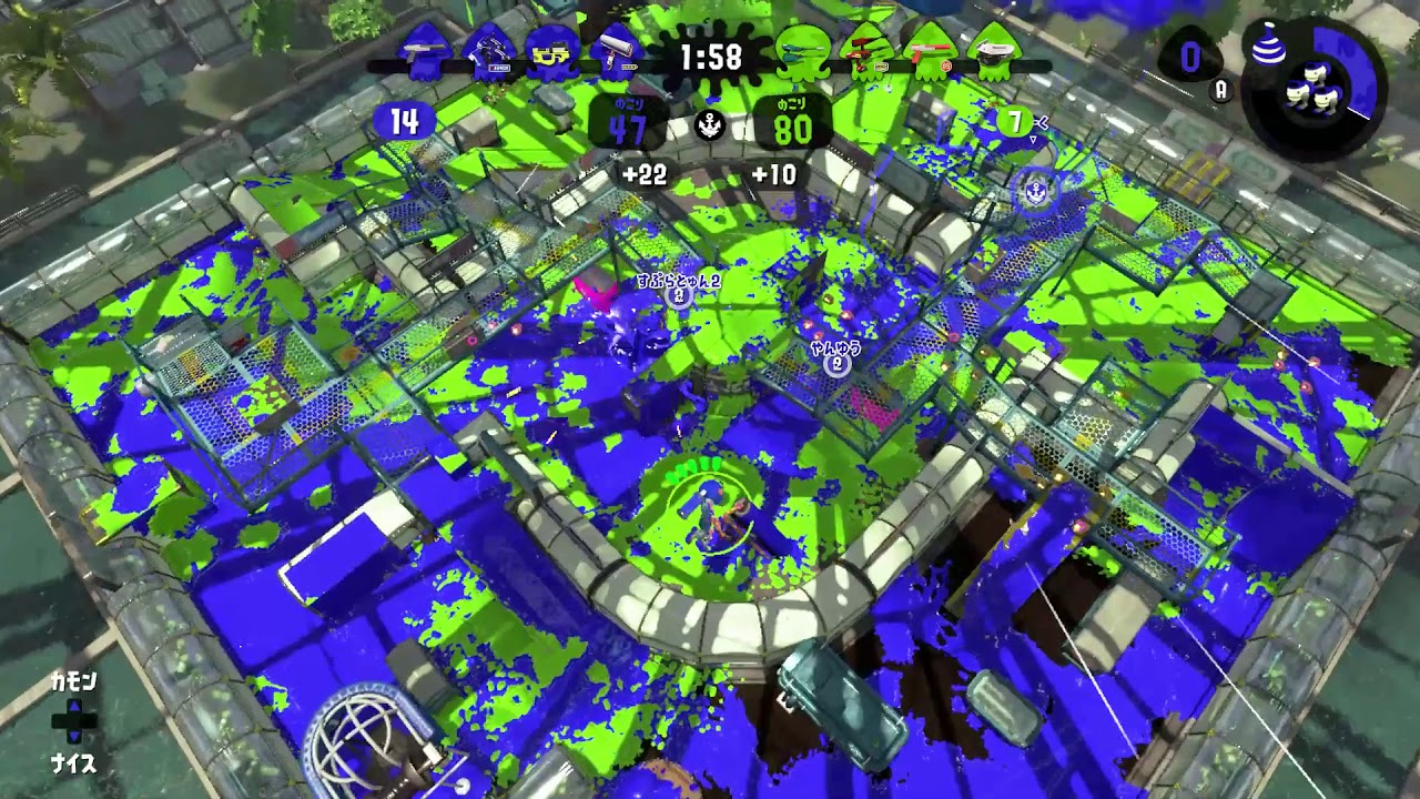 【イカ勝：スプラトゥーン2】　＠ガチマッチ　⑥