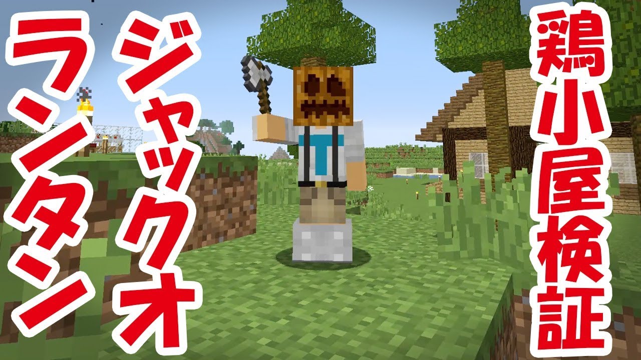 【マインクラフト＃11】ニワトリ小屋検証＆くりぬきカボチャ！？【マイクラ実況】