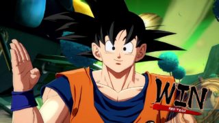 ドラゴンボール ファイターズ　世界1位悟空（黒髪）　フリーザに超元気玉を…外すとこうなる