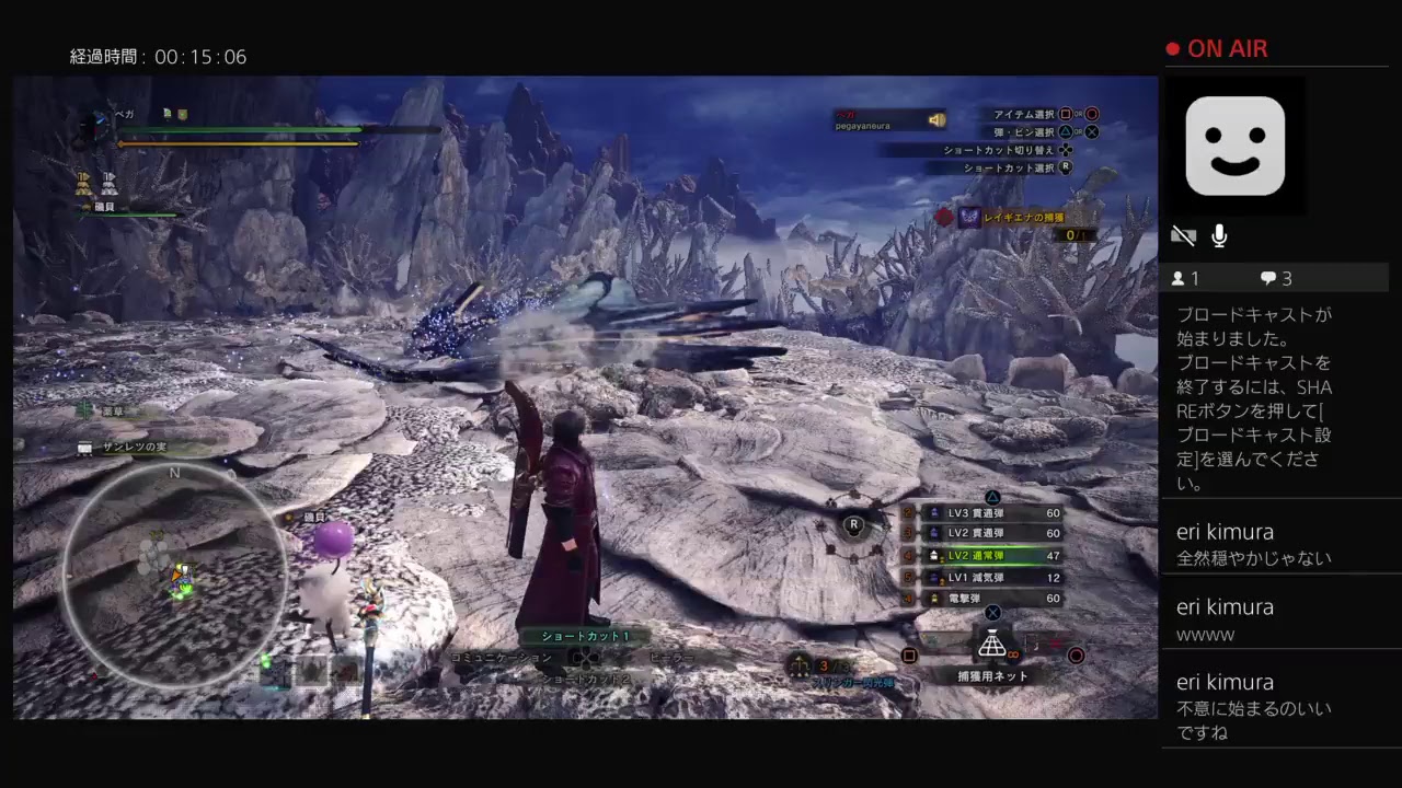 のんびりモンスターハンターワールドプレイ中