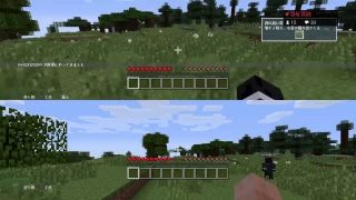 マインクラフトに逃げる男